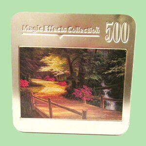 NWOTs Magic Effects Collection 500 piece puzzle tin box of winding country lane